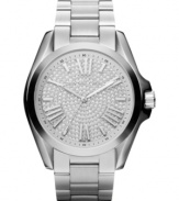Glittering splendor adorns this Bradshaw collection watch from Michael Kors.