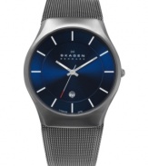 With a tough mesh bracelet, this Skagen Denmark watch brings an edge to your everyday.