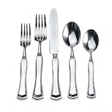 A grand pronouncement of grace and beauty combining architectural brilliance and understated elegance. Designed and crafted by Ricci Silversmiths of superior 18/10 stainless steel, with a devotion to quality and detail. A grand pronouncement of grace and beauty combining architectural brilliance and understated elegance. Designed and crafted by Ricci Silversmiths of superior 18/10 stainless steel, with a devotion to quality and detail.