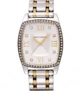Double the fashion with this sleek and rich two-tone watch from Juicy Couture's Beau collection.