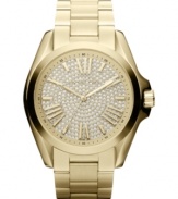 Glittering splendor adorns this Bradshaw collection watch from Michael Kors.