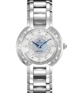 A cluster of shimmering diamonds lend luminous appeal to Bulova's Precisionist watch. The worlds most accurate with a continuously sweeping second hand. Accurate to 10 seconds a year.