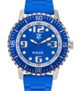Bright blue color takes this Izod sport watch to the next level of style.