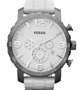Fossil's Nate collection highlights sporty watches designed for the adventurous man.