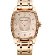A touch of ladylike color creates a stunning watch from Juicy Couture's Beau collection.