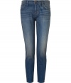 With a slouchier fit and casual mid-blue wash, Current/Elliotts Stiletto jeans are destined to be your favorite companion as the new season settles in - Classic five-pocket style, zip fly, button closure, belt loops - On-trend cropped ankle, slouchier fit on top - Sexy and cool, easily dressed up or down - pair with a tee, blazer and oxfords, or go for a more casual look with a knit and fashion sneakers