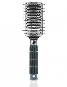 T3 professional-grade brushes are ideal for polishing hair, keeping styles fresh and static-free. Each unique brush packs a plethora of negative ion-releasing Tourmaline particles. Vented design lets air circulate freely through brush. Smoothes and prepares hair prior to styling. 2½ X 10 T3 professional-grade brushes are ideal for polishing hair, keeping styles fresh and static-free. Each unique brush packs a plethora of negative ion-releasing Tourmaline particles. Vented design lets air circulate freely through brush. Smoothes and prepares hair prior to styling. 2½ X 10