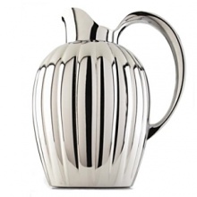Georg Jensen Bernadotte thermos/pitcher with stopper. An ancient form with a modern twist. This iconic piece, designed by Swedish Prince Bernadotte, is sure to make as big a splash in your home or office today as it did when originally produced in 1938. Georg Jensen Bernadotte thermos/pitcher with stopper. An ancient form with a modern twist. This iconic piece, designed by Swedish Prince Bernadotte, is sure to make as big a splash in your home or office today as it did when originally produced in 1938.
