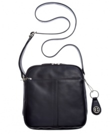 A laid-back design with a go-anywhere attitude, this convenient crossboy from Giani Bernini is the must-have accessory of the season. Buttery-soft leather is discretely outfitted with silvertone hardware, while the surprisingly spacious interior provides plenty of pockets to stash your essentials. A laid-back design with a go-anywhere attitude, this convenient crossboy from Giani Bernini is the must-have accessory of the season. Buttery-soft leather is discretely outfitted with silvertone hardware, while the surprisingly spacious interior provides plenty of pockets to stash your essentials.