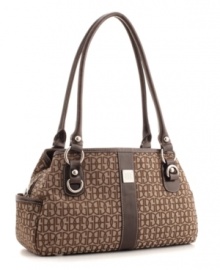 Add some swagger to your step with Giani Bernini's signature satchel that's loaded with plenty of great organizational pockets. Add some swagger to your step with Giani Bernini's signature satchel that's loaded with plenty of great organizational pockets.