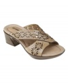 Choose a classically chic sandal to serve you all summer long. The Balsam design by Earth shoes features intricate leather straps, a densely cushioned footbed and reinforced arch support.