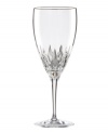 With glistening bands and flame-inspired cuts in sheer crystal, the Firelight Platinum Signature wine glass sets special occasions apart. Qualifies for Rebate