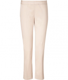 Add instant chic to your workweek look with these stylish cropped pants from DKNY - Flat front, wide waistband, back welt pockets, concealed side zip closure, cropped style - Pair with a cashmere pullover and embellished ballet flats