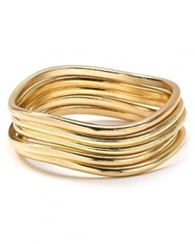 Nail this season's eclectic jewelry trend with layered cuff from Aqua. Curvaceous and cool, this bold piece will work just as well for day as for night.