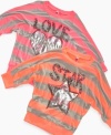 She'll love the way her style shines in this striped Beautees top, a cute and cozy look.
