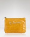 Rebecca Minkoff reminds us to treasure the little things with this leather pouch. Whether it's heirloom jewels or a stick of gum, this mini lives for your priceless possessions.