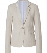 This classic schoolboy blazer from Closed is perfect for workweek chic or relaxed off-duty cool - Slim notched lapels with satin trim, single-button closure, flap pockets, slim fit - Style with cropped trousers, a patterned blouse, and classic pumps