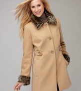 Classically tailored with a feminine silhouette and chic faux fur accents, this Style&co. coat is always in style!