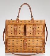Give daytime looks fashion-forward flair with this logo-splashed tote from MCM. The roomy interior is ideal for the workday, while the drawstring closure feels casual enough for weekends.