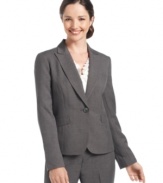 Nine West's tailored suit jacket makes a chic companion piece for skirts and trousers -- perfect for building your work wardrobe.