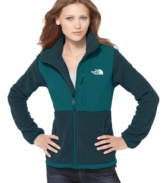 Constructed with recycled materials, the Denali by The North Face is a perfect piece for transitioning between seasons.  Lightweight yet cozy, it can be zipped into other North Face outerwear or can be worn alone!