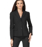 Slightly puffed sleeves and sleek, tailored touches make this Tahari by ASL jacket a must-have for nine-to-five.
