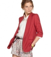 Add a layer of sophistication to your spring style with Bar III's open front jacket.