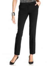 Audrey Hepburn-level chic that's still perfectly work-appropriate: you'll never go wrong in Tahari's stylishly slim pants.