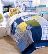 Who lives in a pineapple under the sea? Spongebob Squarepants adds a playful look to your space in this fun quilt set from Jay Franco. Features the one and only Spongebob all in bright colors your kids will love.