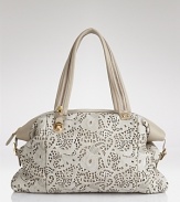Be&D's laser-cut leather satchel is a luxe way to try the arts and crafts trend. With a detail-rich exterior, this carryall adds a homespun touch to those must-have flares.