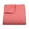 With tonal stitching in a houndstooth-inspired pattern, this luxuriously soft, washed cotton sateen sham adds textural interest alone or layered with most any of the Blissliving duvet sets.