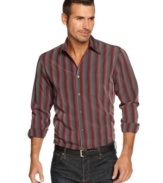 Step up your everyday style with stripes and this Via Europa shirt.