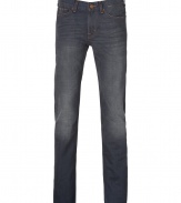 Add instant style to your casual look with these elegantly distressed jeans from Seven for all Mankind - Five-pocket styling, belt loops, logo detailed back pockets, stylishly distressed - Slim cut - Wear with a cashmere pullover and retro-inspired sneakers or with button-down, cardigan and lace-up leather boots