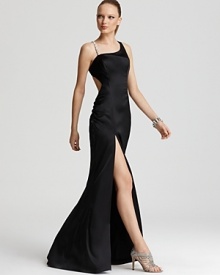 Faviana Couture Gown -Jeweled Strap Cutout Faviana Couture Gown -Jeweled Strap Cutout