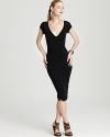 Donna Karan New York Dress - Cap Sleeve Ruched