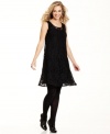 Cha Cha Vente's pretty lace dress features a chic A-line silhouette that's universally flattering.