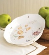 Get the country pie-in-the-window feel no matter where you bake. This deep pie dish is made from fine china and is sturdy enough to handle any of your creations. With a delicate pattern of butterflies fluttering around their favorite flowers, accented with a few hovering bees, you'll get that lazy meadow feel around the clock. Qualifies for Rebate