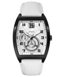 GUESS has taken the modern sport watch and wrapped it with charismatic details for a positively stylish look.