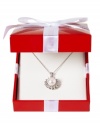 Center of attraction. This 10k white gold necklace makes an elegant statement with a cultured freshwater pearl (8 mm) offset by diamond accents for a stunning effect. Approximate length: 18 inches. Approximate drop: 7/8 inch.