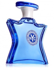 The fastest route to the Hamptons is a whiff of Bond No. 9's latest fragrance. A unisex weekend scent, designed to be long-lasting. Its fresh notes of lime blossom and bergamot are combined with magnolia, white jasmine, with a touch of amber and sandalwood. The transparent ocean blue super-star shaped bottle is topped with a crisp nautical white cap. The fastest route to the Hamptons is a whiff of Bond No. 9's latest fragrance. A unisex weekend scent, designed to be long-lasting. Its fresh notes of lime blossom and bergamot are combined with magnolia, white jasmine, with a touch of amber and sandalwood. The transparent ocean blue super-star shaped bottle is topped with a crisp nautical white cap.