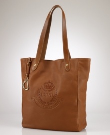 Crafted for chic versatility in sumptuous pebbled leather, the Putnum tote is finished with equestrian-inspired accents and an elegantly embossed crown crest for an iconic heritage look. Crafted for chic versatility in sumptuous pebbled leather, the Putnum tote is finished with equestrian-inspired accents and an elegantly embossed crown crest for an iconic heritage look.