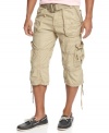 Outfitted for the urban jungle. These cargo shorts from X-Ray add some length to your rugged summer look.