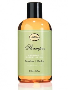 The Art of Shaving Shampoo gently cleanses hair. The unique blend of rosemary and peppermint essential oils, soy protein, and hint of apple cider vinegar help to add body and shine to hair. 8 oz. The Art of Shaving Shampoo gently cleanses hair. The unique blend of rosemary and peppermint essential oils, soy protein, and hint of apple cider vinegar help to add body and shine to hair. 8 oz.