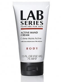 Active Hand Cream -- Soothing, hydrating achieve healthier looking hands. Mineral rich electrolytes help skin replenish and rehydrate. Active Hand Cream -- Soothing, hydrating achieve healthier looking hands. Mineral rich electrolytes help skin replenish and rehydrate.