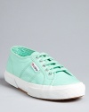 Superga reinvents the Classic Canvas sneaker in a cheerful array of vibrant hues.