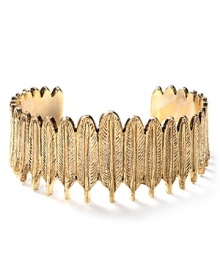 Get statement cool with this tribal-inspired feather cuff from House of Harlow 1960.