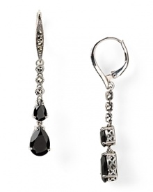 Judith Jack's delicate double teardrop earrings dangle gracefully with any ensemble.