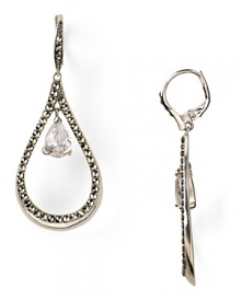 A teardrop shape and dazzling stone make these Judith Jack earrings jewel box heavyweights.