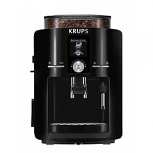 For the ultimate espresso connoisseur, this fully automatic espresso machine produces perfect results every time. Featuring an integrated coffee grinder and Krups' innovative Compact Thermoblock system, the Espresseria integrates pressure, heating and brewing into a single, seamless solution. Just choose your beverage from the precision settings and press the button to get tailor-made results. For the ultimate espresso connoisseur, this fully automatic espresso machine produces perfect results every time. Featuring an integrated coffee grinder and Krups' innovative Compact Thermoblock system, the Espresseria integrates pressure, heating and brewing into a single, seamless solution. Just choose your beverage from the precision settings and press the button to get tailor-made results.