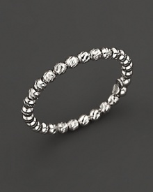 Gleaming 14K white gold, lovely alone or perfect for stacking. Gleaming 14K white gold, lovely alone or perfect for stacking.